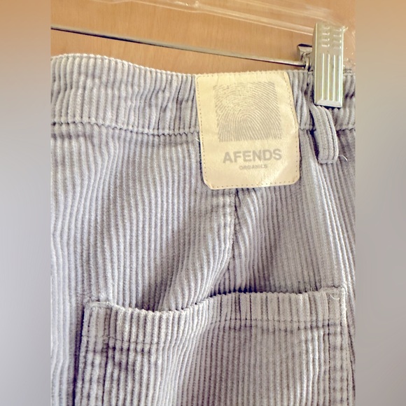 Afends Gray High-Waisted Corduroy Jeans. - Picture 13 of 13